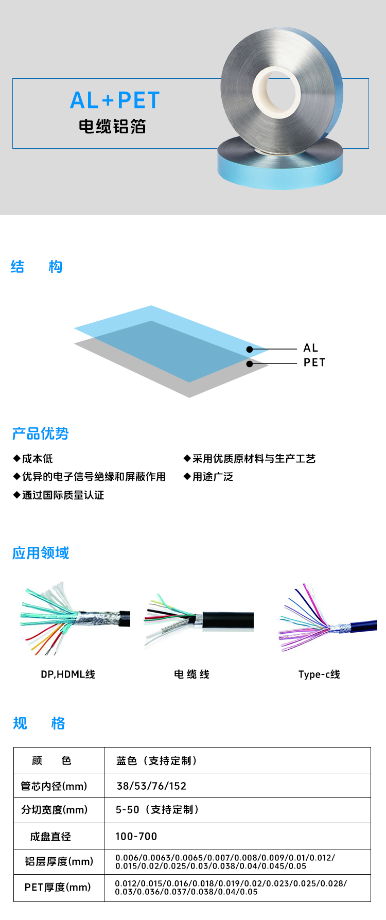 电缆铝箔AL+PET(单面蓝色小卷).jpg